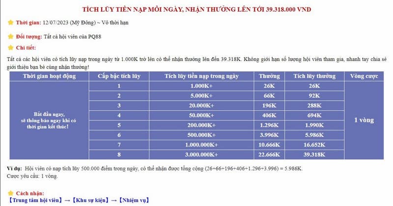 PQ88 33 khuyến mãi PQ88